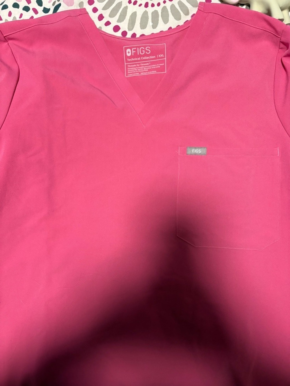 FIGS XXL scrub set in F*ing pink